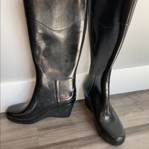 Hunter Rubber wedge Boots
